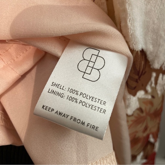 NWT Baltic Born Lennon Velvet Cream/Pink Floral Sleeveless Maxi XS - Picture 13 of 13